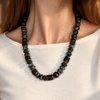 HILL BEADED TASSEL DROP NECKLACE