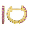 CHASE ETERNITY HUGGIE EARRINGS - PINK SAPPHIRE