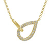 ESSIE DOUBLE OPEN PEAR DIAMOND NECKLACE