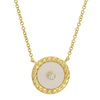 OLI 14K YELLOW GOLD MOP DIAMOND NECKLACE