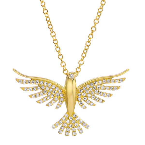 GWEN DOVE DIAMOND NECKLACE