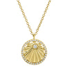 KENDALL FLUTED DISC DIAMOND NECKLACES