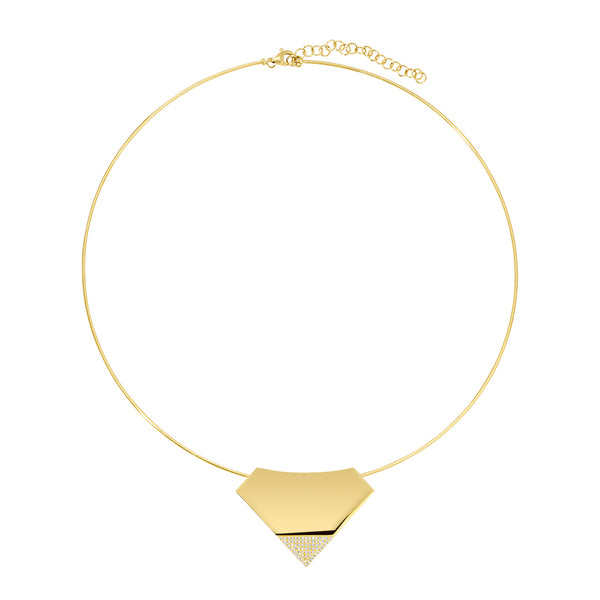 AUGIE  SKINNY OMEGA CHAIN DIAMOND NECKLACE
