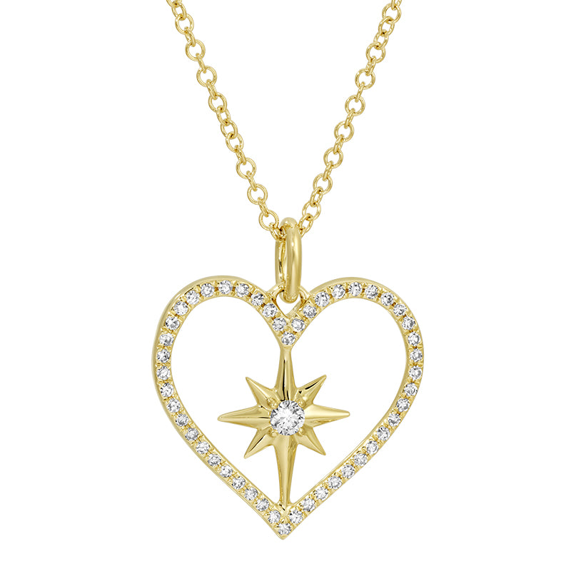 HASEL HEART DIAMOND NECKLACE