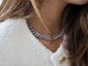 ZOE BAGUETTE TENNIS NECKLACE