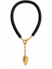 WILLOW FLAT BLACK BEADED NECKLACE