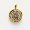 TARYN  FLOWER DISC PENDANT