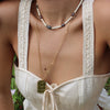 SLOANE TRIPLE BUTTERFLY TAG NECKLACE