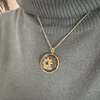ZOE JANE LABRADORITE DISC NECKLACE