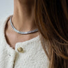 ZOE BAGUETTE TENNIS NECKLACE