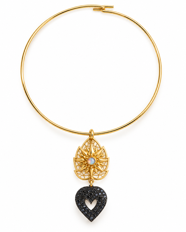 BAILEY CUT OUT DOUBLE DROP NECKLACE