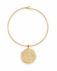 MAGGIE WEB DISC NECKLACE