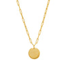 SAMARA BUTTEREFLY DISC NECKLACE  -  1-1/2"