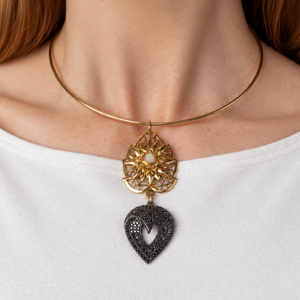 BAILEY CUT OUT DOUBLE DROP NECKLACE