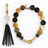 MILIA BEADED TASSEL NECKLACE