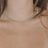 VIXY TURQUOISE TENNIS NECKLACE