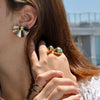 JOSIE FAN STATEMENT EARRINGS