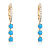 NIKKI JANE TURQUOISE HUGGIE DROP