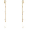 CHLOE JADE BAGUETTE DIAMOND DROP EARRINGS