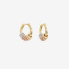 SHASHI GAIA PAVE HOOPS