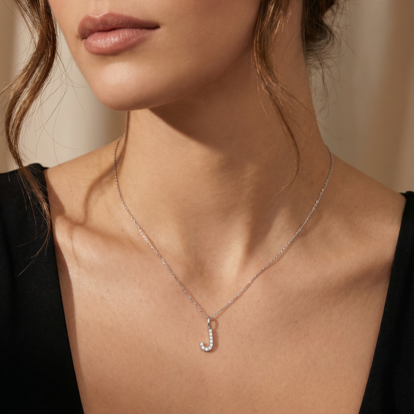 ELENI DIAMOND INITIAL CHARM NECKLACE