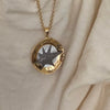 LINDSAY SCULPTURAL BURST DISC NECKLACE
