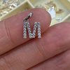 DIAMOND  INITIAL CHARM NECKLACE