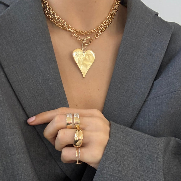 TALLIE HEART PENDANT NECKLACES