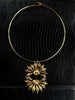 ROSEY DOUBLE FLOWER STATEMENT NECKLACE