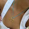 MARTINE DOUBLE CRESCENT  NECKLACE