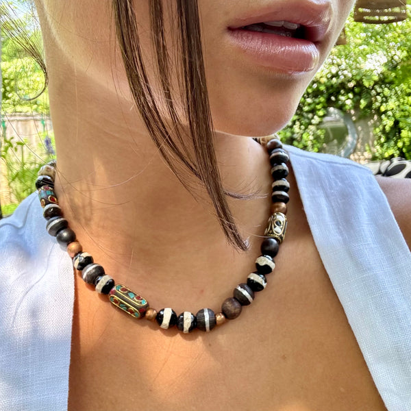 CHARLOTTE RAYE BEADED NECKLACE
