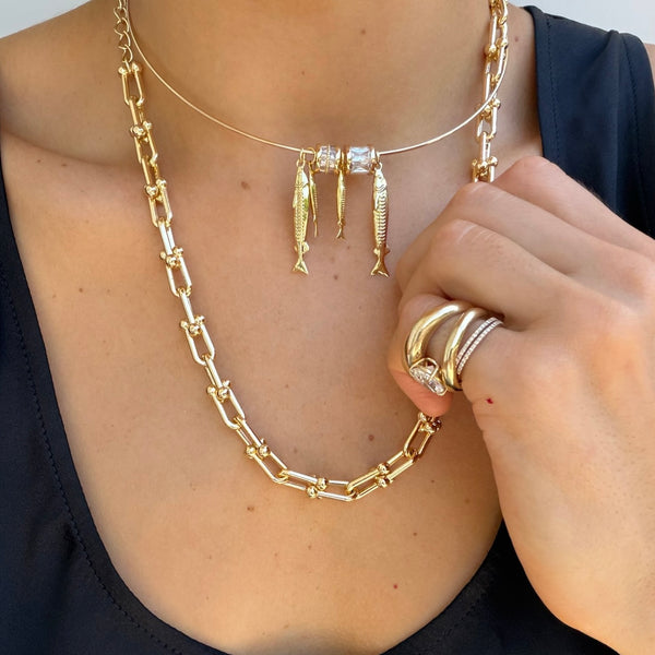 ZIPI BALL LINK CHAIN NECKLACE