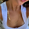 KATIE  ELONGATED  LEAF NECKLACE