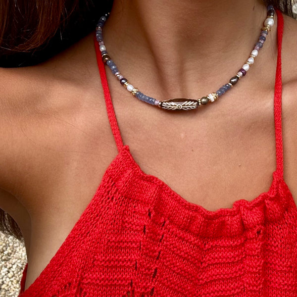 RAYE  BEADED NECKLACE