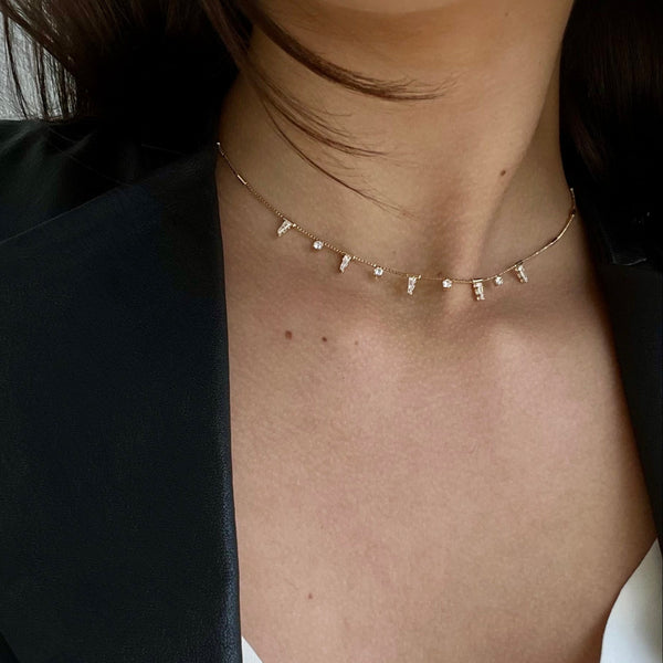 ELLA STONE DROP NECKLACE