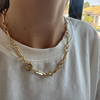 ELLA RAY ROUND OVAL LINK NECKLACE