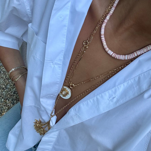 MARi CONCH BEADED NECKLACE