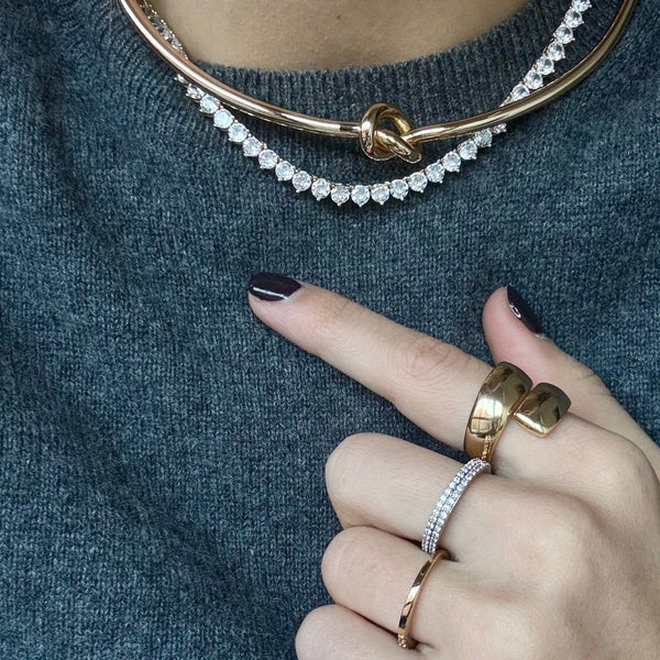 LIZZY WHITE GOLD  DIAMOND BAND RING