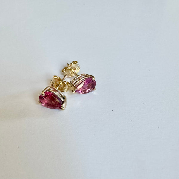MICKY PINK TOURMALINE STUD EARRINGS