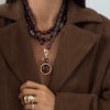 ASHE DOUBLE DROP BEADED NECKLACE