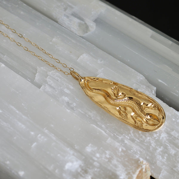 DORI SALAMANDER DROP NECKLACE
