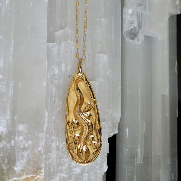 DORI SALAMANDER DROP NECKLACE