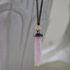 PAMI ROSE QUARTZ DROP NECKLACE