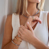 ZOE BAGUETTE TENNIS NECKLACE