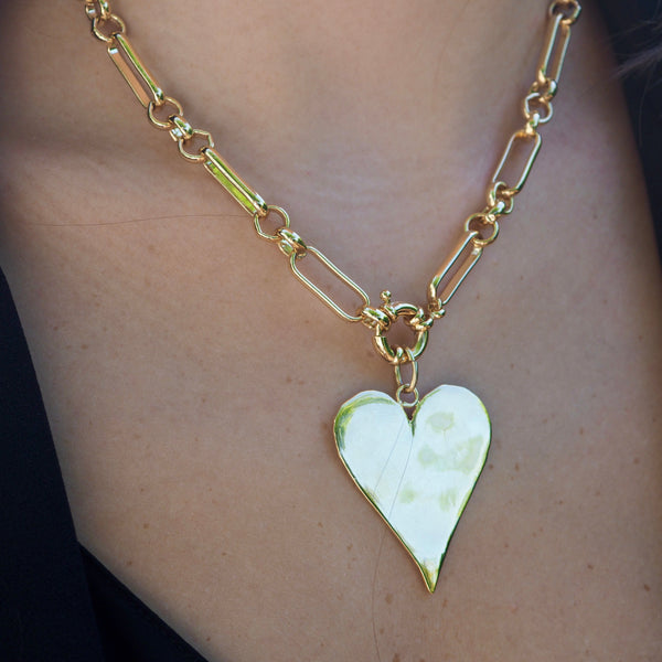 TALLIE WARRIOR  HEART NECKLACE