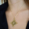 COLBEE DOUBLE FILAGREE STATEMENT  NECKLACE
