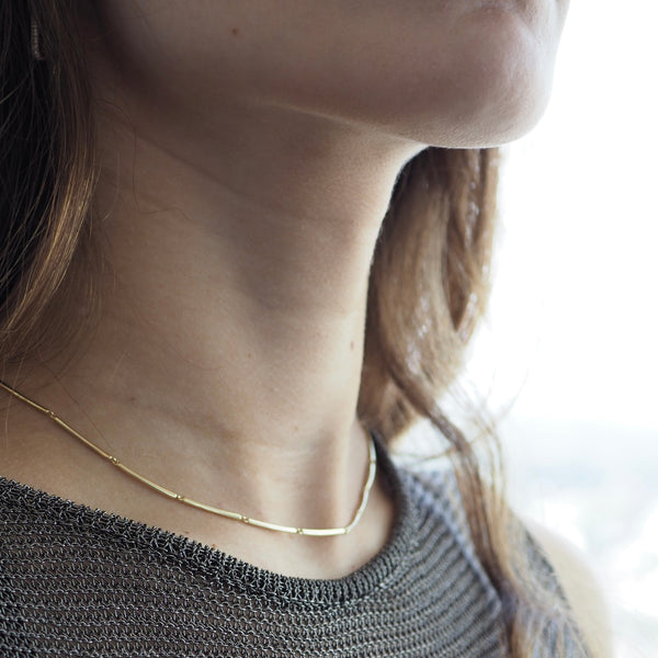 RANDY CHAIN BAR NECKLACE