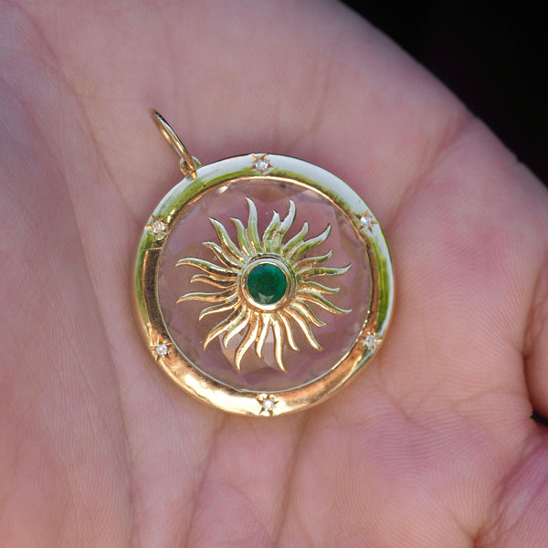 DAWSON BURST DISC PENDANT