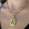 CARLEE SNAKE RECTANGLE NECKLACE