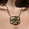 LAYLA ROSE PLATE STATEMENT NECKLACE